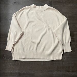 Cream Turtleneck Sweater